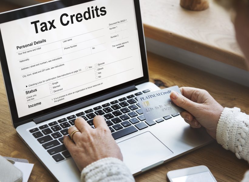 Tax Credits Claim Return Deduction Refund Concept